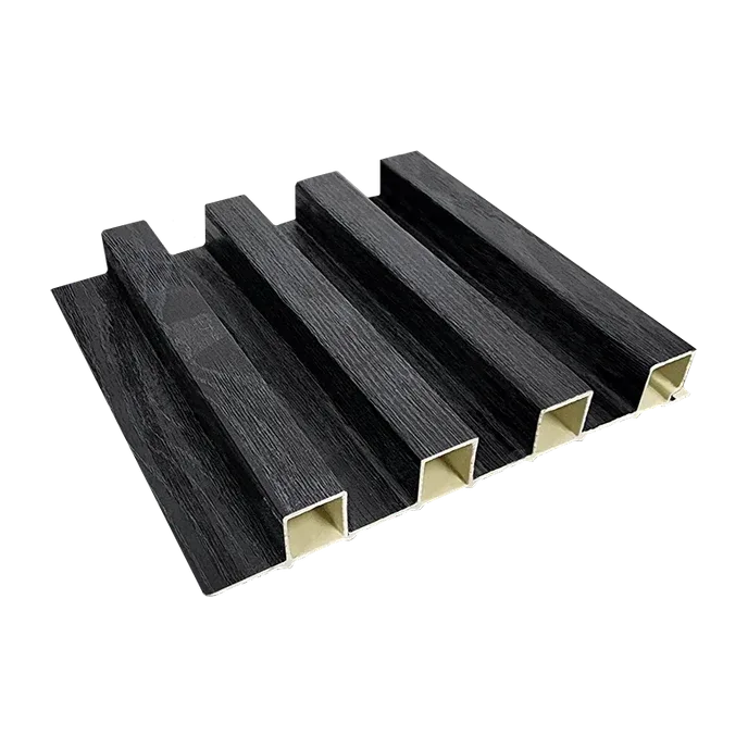 Tablilla Decorativa WPC 3 Canales Negro 2.3x16x290cm 0.464m3