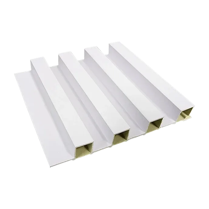 Tablilla Decorativa WPC 3 Canales Blanco Perla 2.3x16x290cm 0.464m2