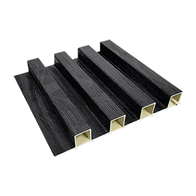Tablilla Decorativa WPC 3 Canales Negro 2.3x16x290cm 0.464m2 E=10