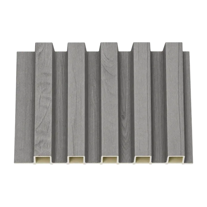 Tablilla Decorativa WPC 3 Canales Gris Madera 2.3x16x290cm 0.464m2 E=10
