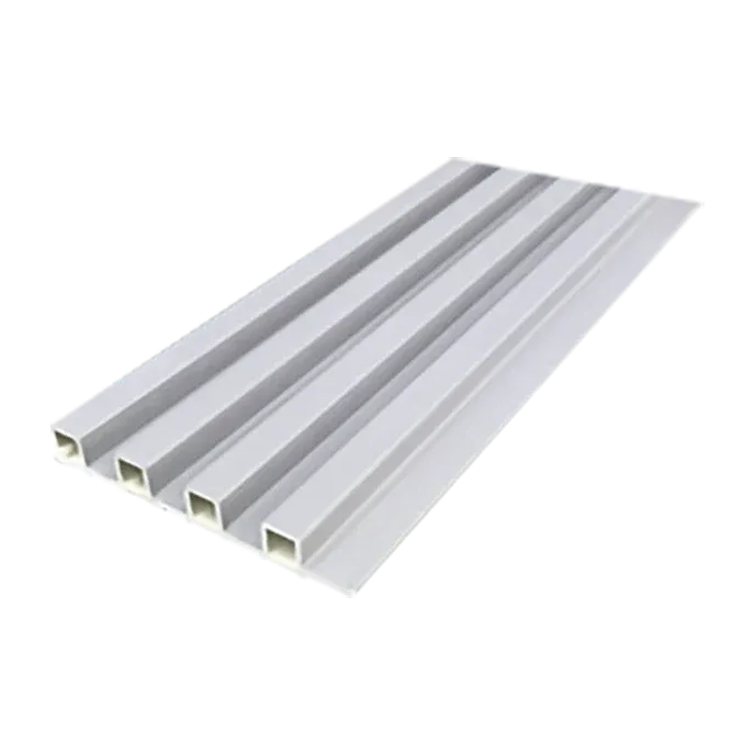 Tablilla Decorativa WPC 3 Canales Gris Liso 2.3x16x290cm 0.464m2 E=10