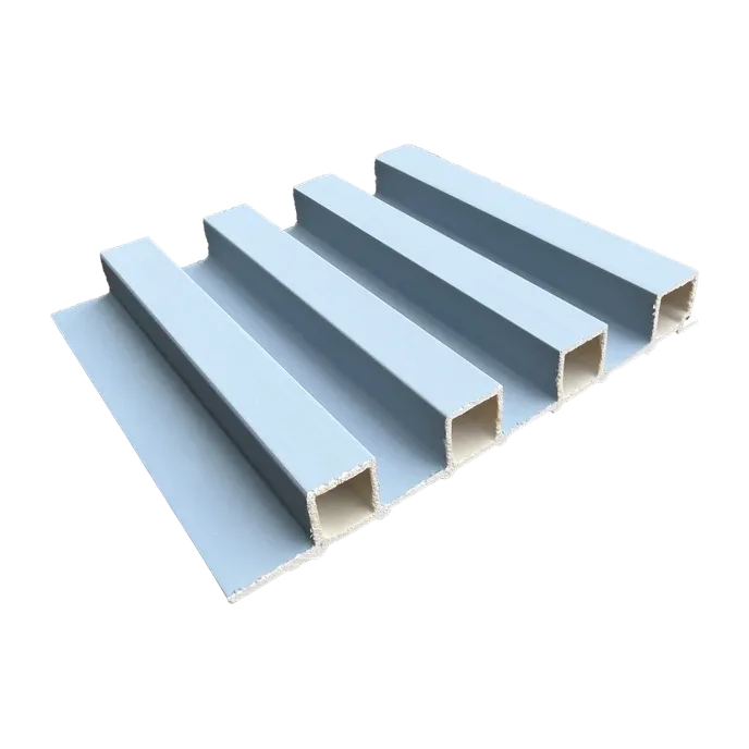 Tablilla Decorativa WPC 3 Canales Gris Celeste 2.3x16x290cm 0.464m2