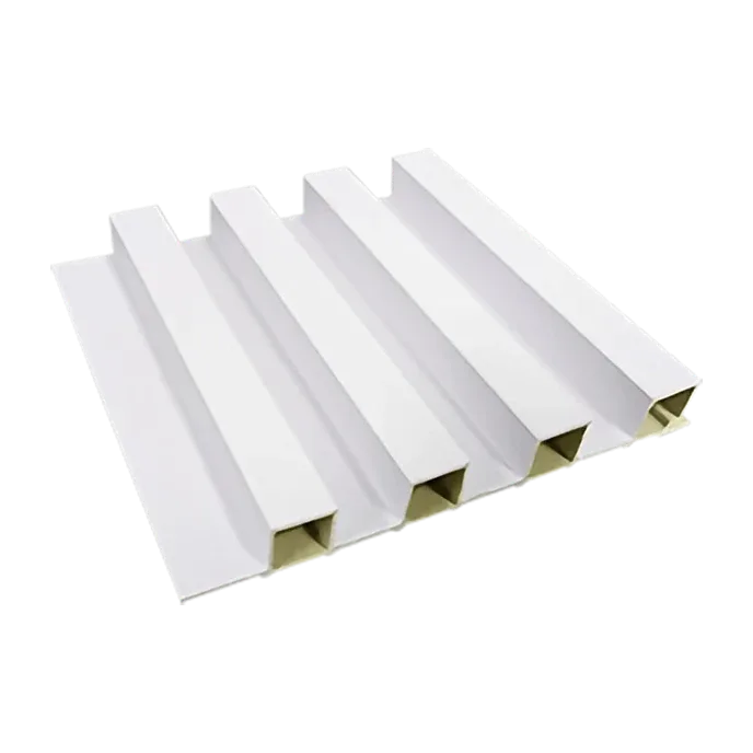Tablilla Decorativa WPC 3 Canales Blanco Perla 2.3x16x290cm 0.464m2 E=10