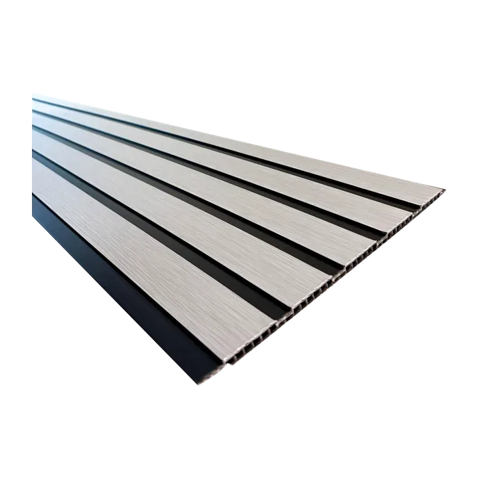 Tablilla Decorativa 5 Canales Gris 9.0.3mm 30x290cm