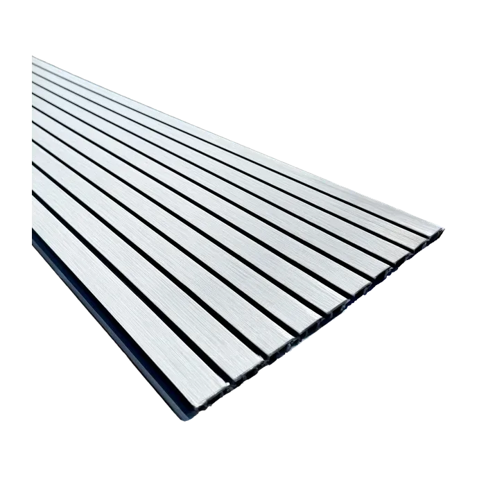Tablilla Decorativa 10 Canales Gris 9.5mm 30x290cm
