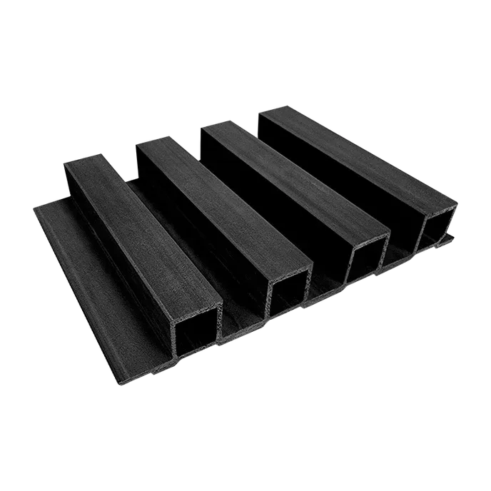 Panel Acanalado WPC Silver 3 Canales Negro 3x20x300cm