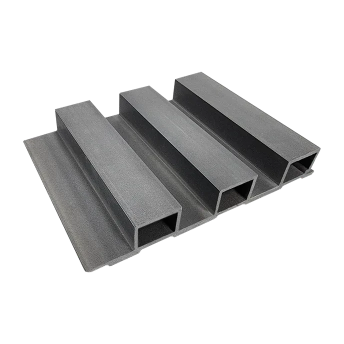 Panel Acanalado WPC Silver 2 Canales Gris 3x25x300cm