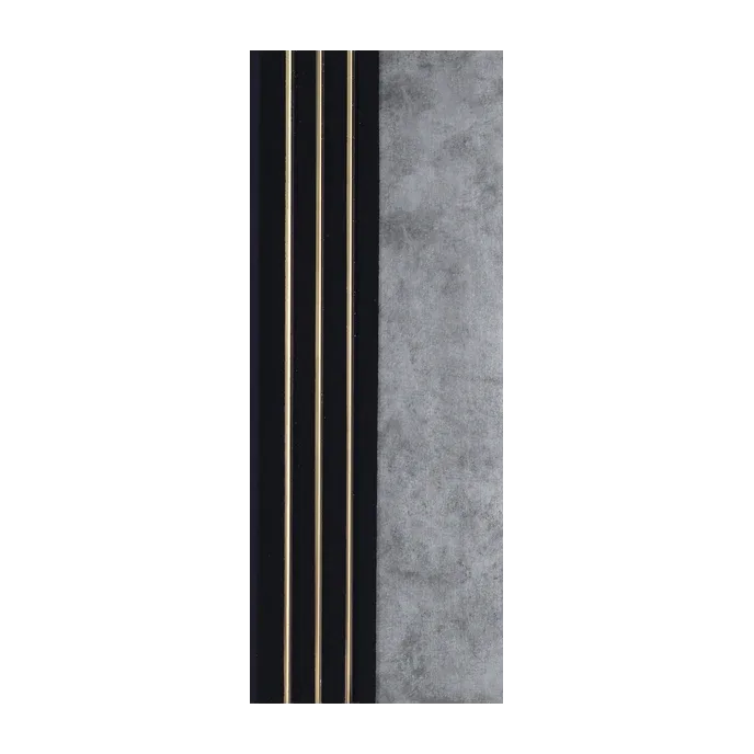 Panel Decorativo PS Mónaco Gris Oscuro/Negro 12mm 16x290cm