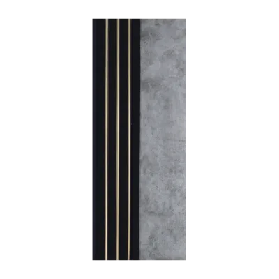 Panel Decorativo PS Mónaco Gris Oscuro/Negro 12mm 16x290cm