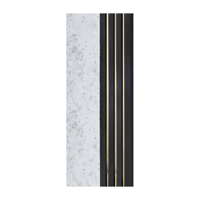 Panel Decorativo PS Hamburgo Gris/Dorado 16mm 12x290cm