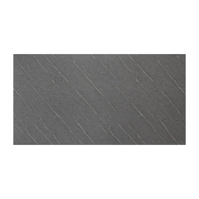 Lámina Decorativa Mármol PVC Relieve Pizarra Gris Oscuro 3mm 122x244cm