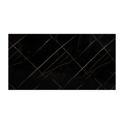 Lámina Decorativa Mármol PVC Marquina Dorada 122x244cm KL8231