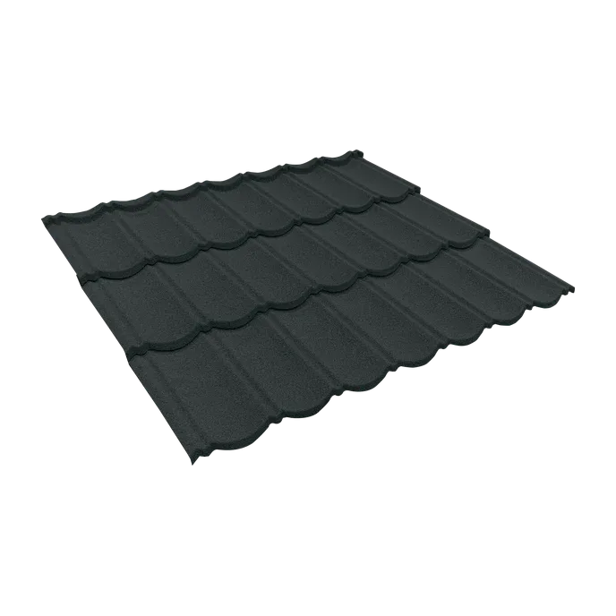 Teja Stoneroof Bond Negra 42x134cm 0.4mm